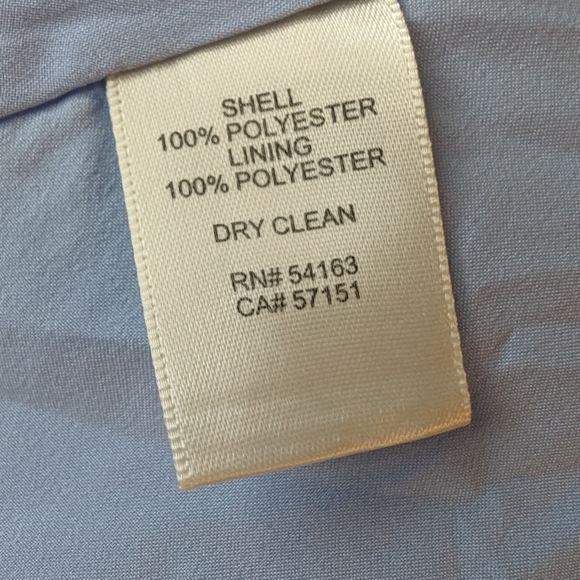 Eliza J Floral Blue Satin Cocktail Dress sz 12 - Picture 8 of 16